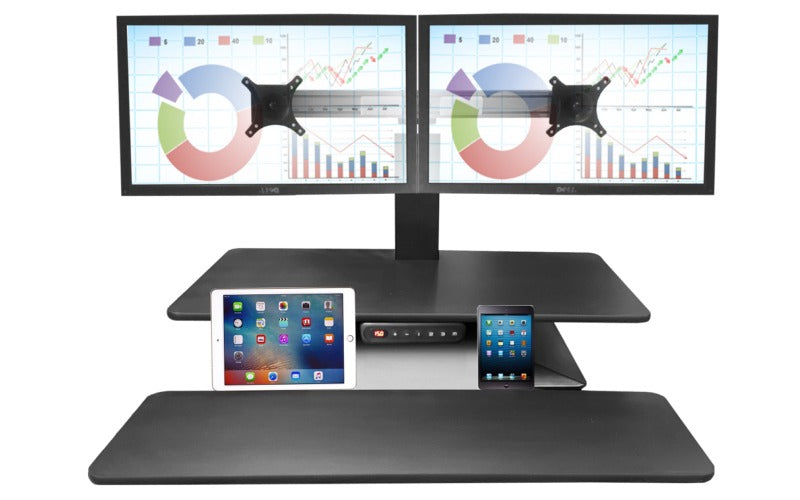 STANDESK - 2 Monitor Mounting Bracket Standard 6 Height Positions. 600 max monitor width.