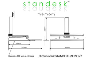 STANDESK MEMORY (Electric height adjustment with memory)